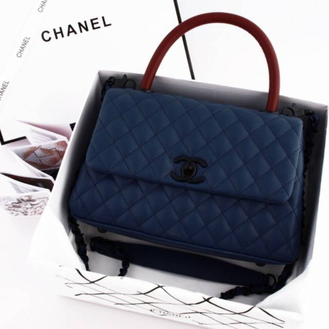 Chanel coco handle caviar red 6011