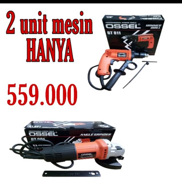 Mesin bor listrik bt 811 ossel Mesin Bor Tangan Bor 13mm