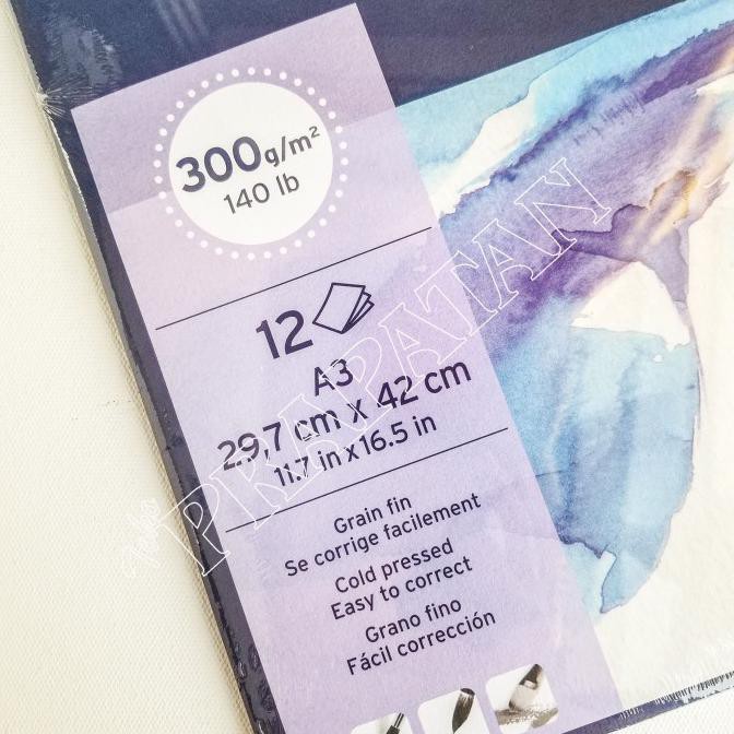 

Cantik Canson Montval A3 Cold Press 300Gsm 12 Sheets / Watercolor Paper Limited
