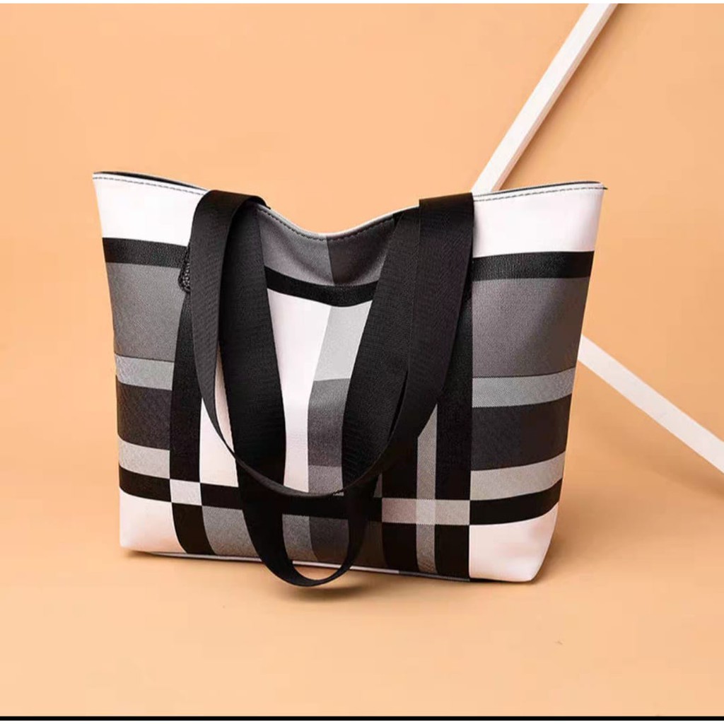 TAS WANITA SHOULDER BAG MOTIF KOTAK-KOTAK