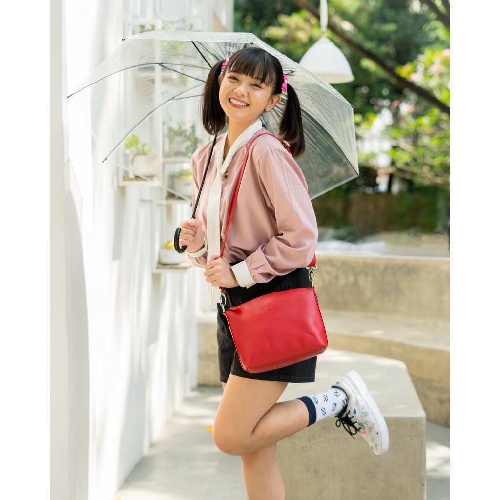 Tas Selempang Kulit Asli Wanita - Andini Pullup Kenes Leather