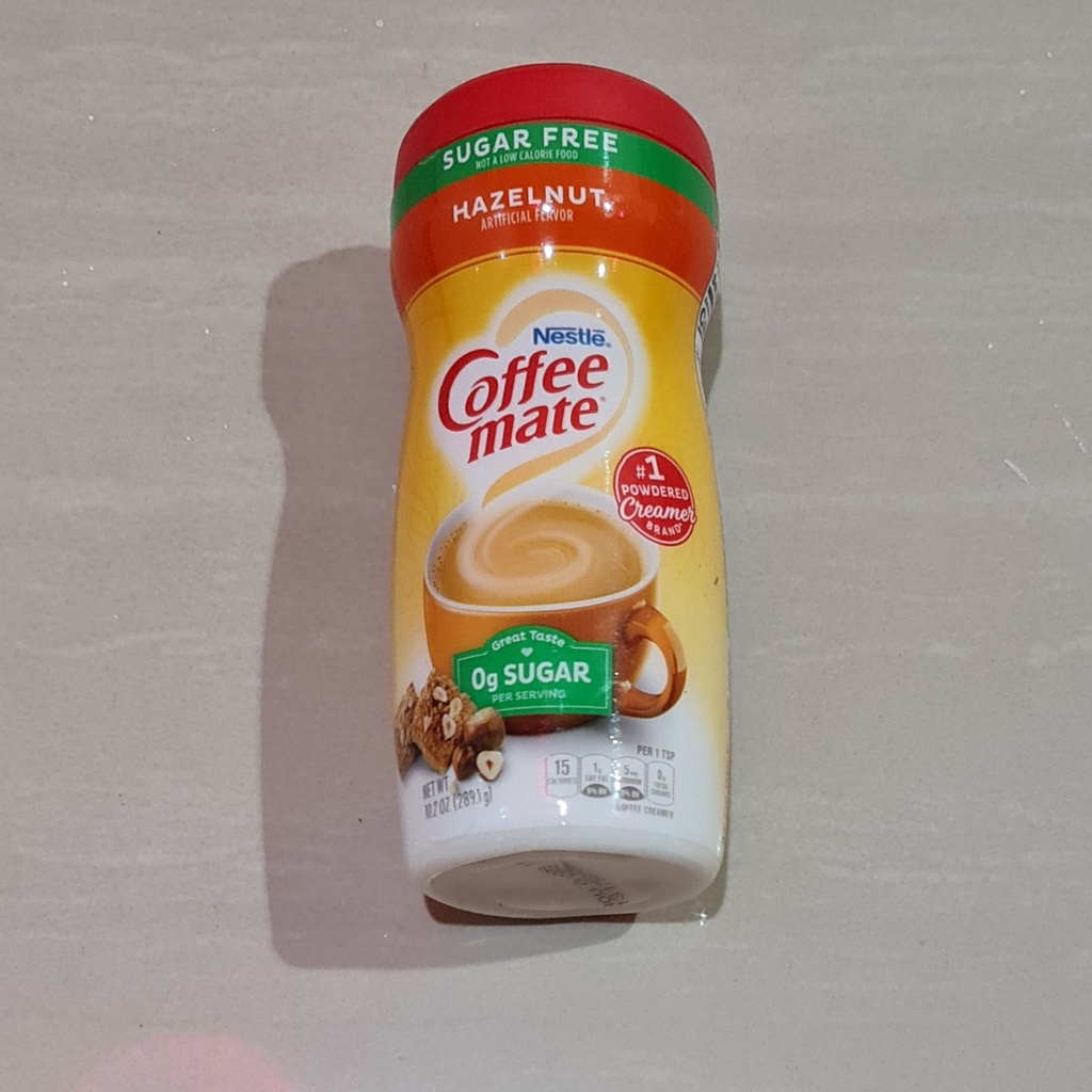 

RB Nestle Coffee Mate Sugar Free Hazelnut Powder Coffee Creamer 289.1 Gram
