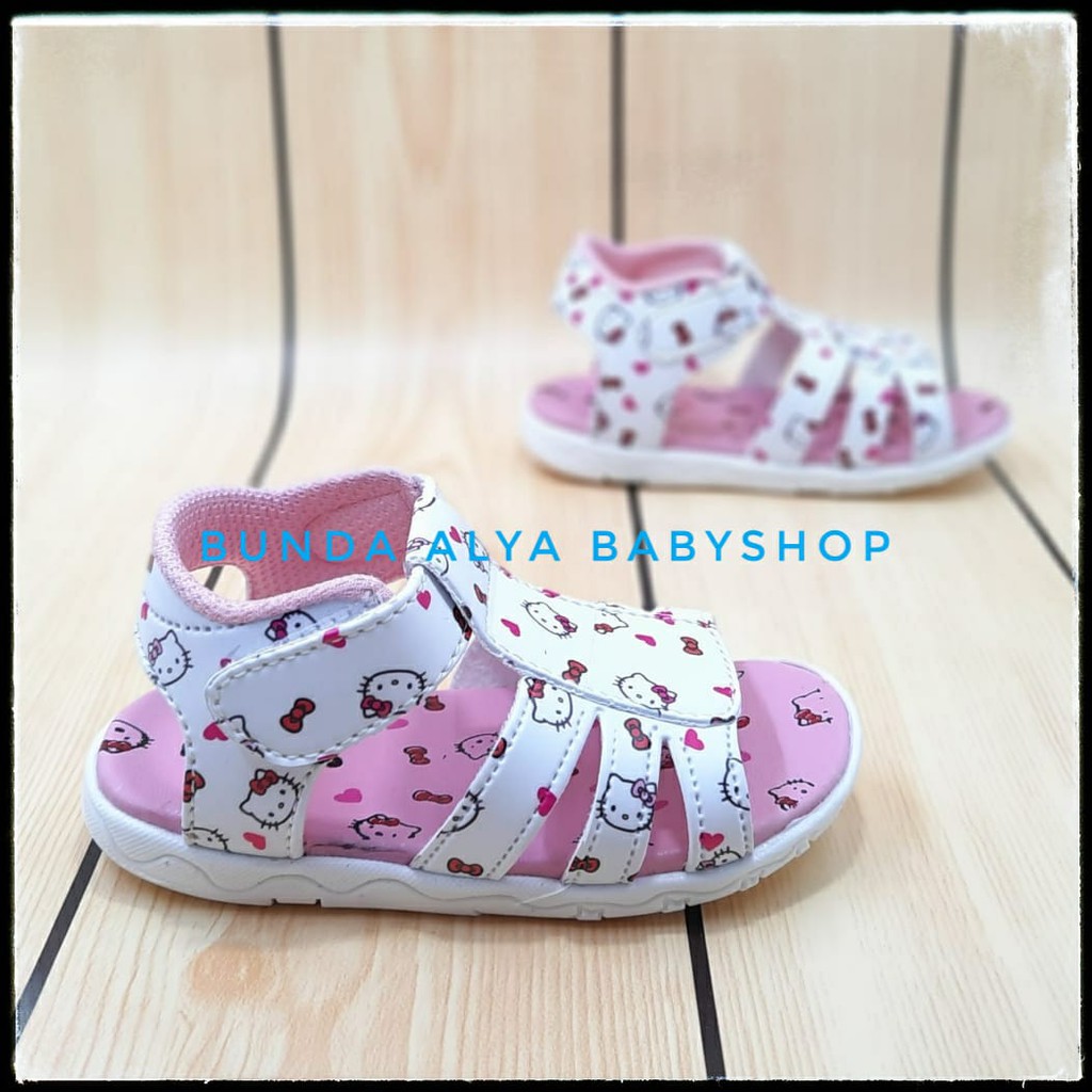 Sepatu Sandal Anak Perempuan Umur 8 Bulan 1 2 Tahun PINK - Sandal Anak Cewek Karet Anti Licin Size 22 - 25