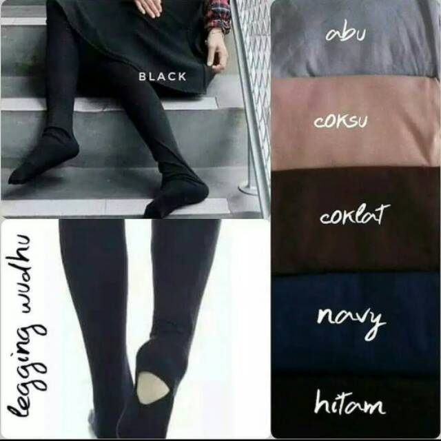 Legging Wudhu Hijab Dalaman Rok Gamis Wanita/Cewek