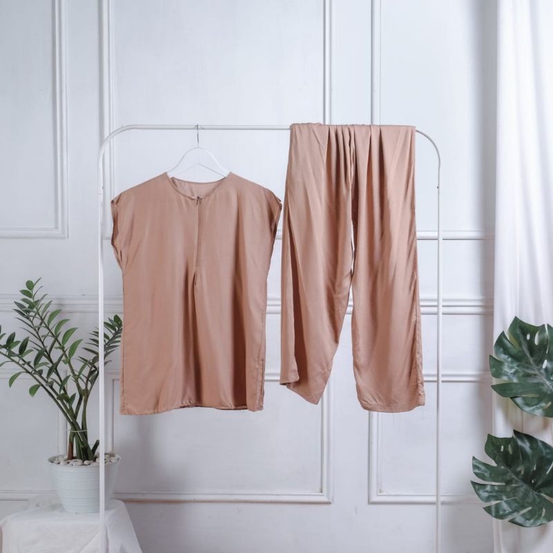 Piyama Busui Setelan Rayon Wanita Kekinian Pajamas Set Ld 120-PJM B. Coksu