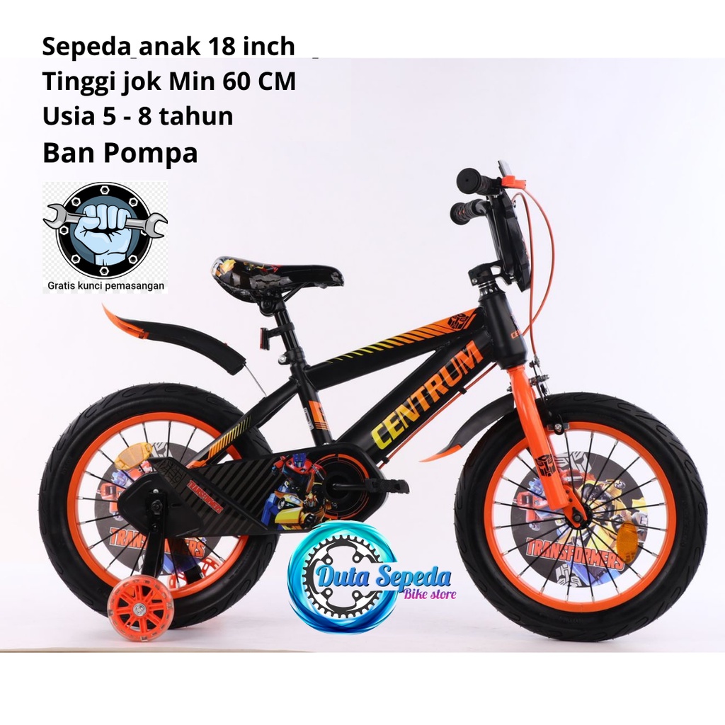 [EKA JAYA SEPEDA] sepeda anak laki laki 18 inch BMX 5 sampai 8 tahun Centrum Transformer