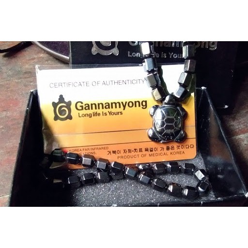 New Arrival - Kalung Kesehatan Gannamyong Kura Kura Original Bersertifikat + Gelang