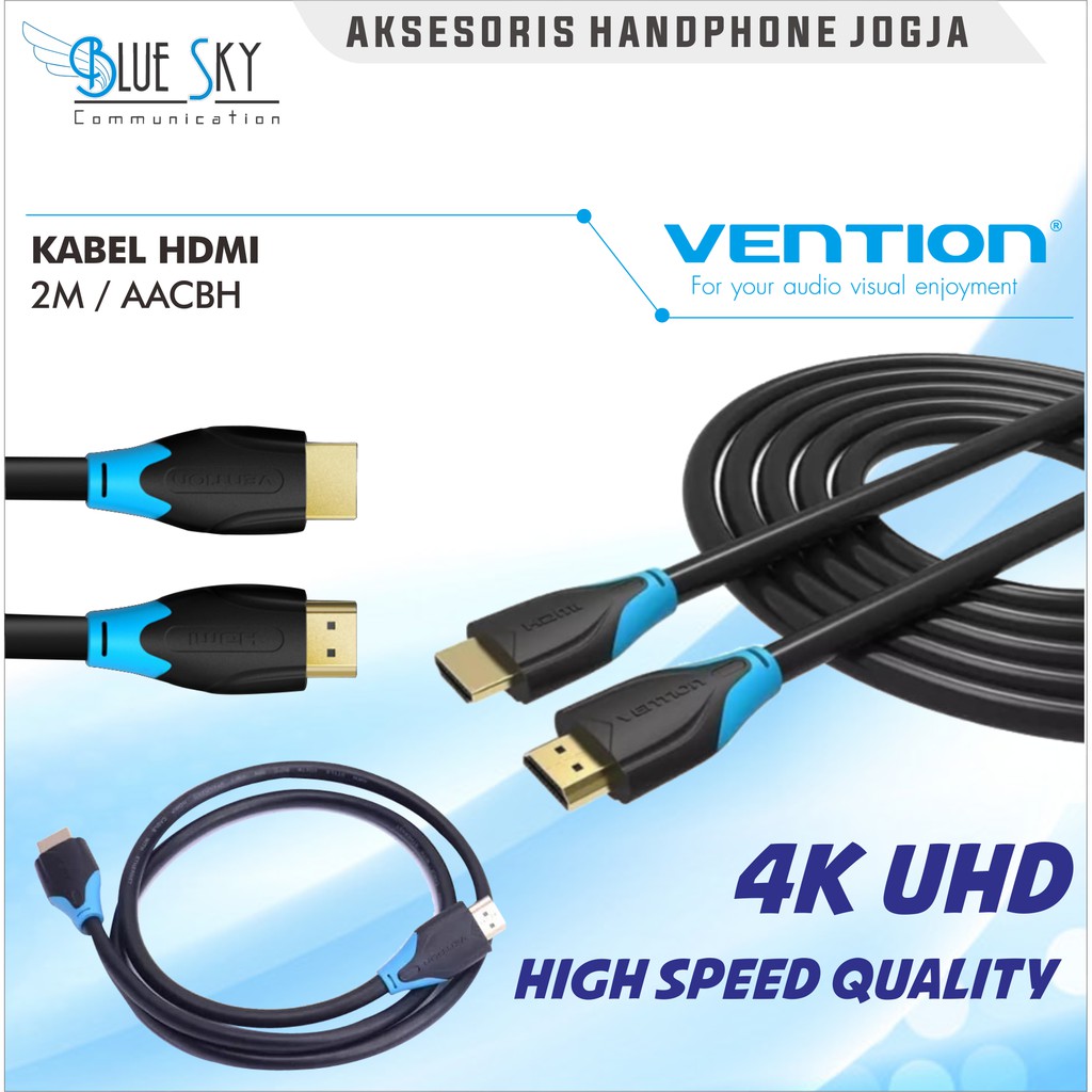 KABEL HDMI VENTION 2M/AACBH 4K HIGH SPEED QUALITY