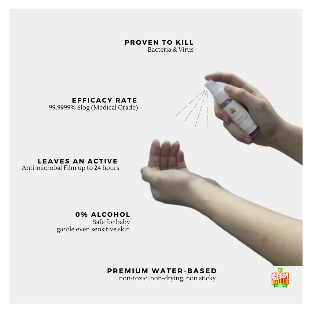 GERM KILLER HAND SANITIZER WATER 60ML