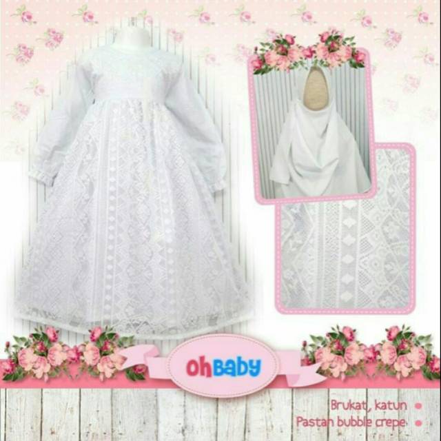 Gamis Anak Putih Oh Baby