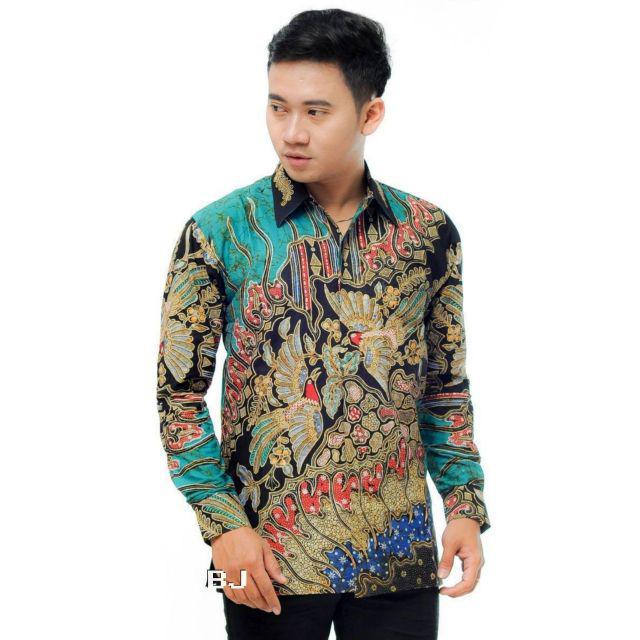 Batik Tulis Bswart Batik Hrb026 Kenongo Hem Pendek Padi Pekalongan M L Xl Batik Pria Murah