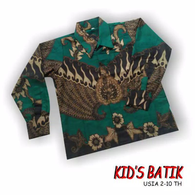 KEMEJA BATIK ANAK LENGAN PANJANG TEMURAH USIA 2-13TH DI SHOPEE (BISA COD)