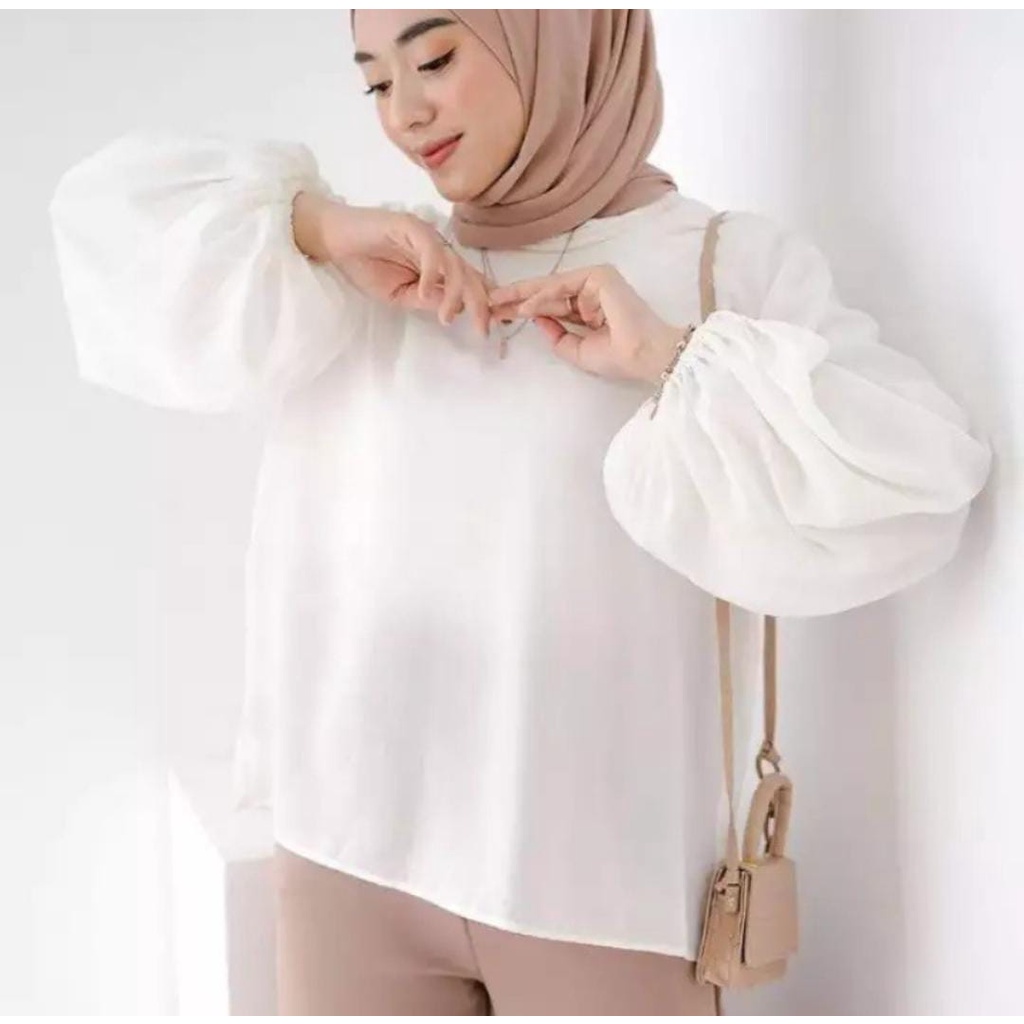 Luna Blouse Atasan Wanita Terbaru kekinian Viral