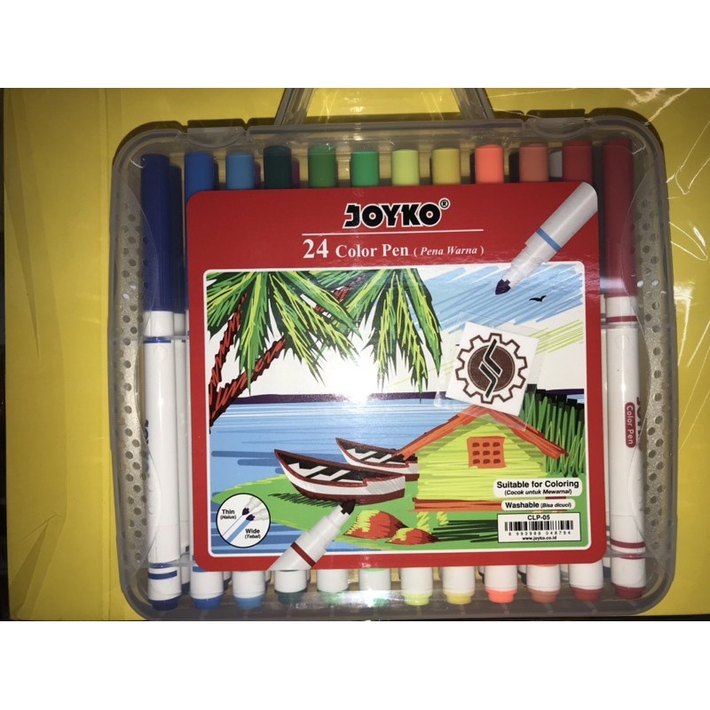 

Spidol warna Joyko 24 warna CLP-05 (per pcs)