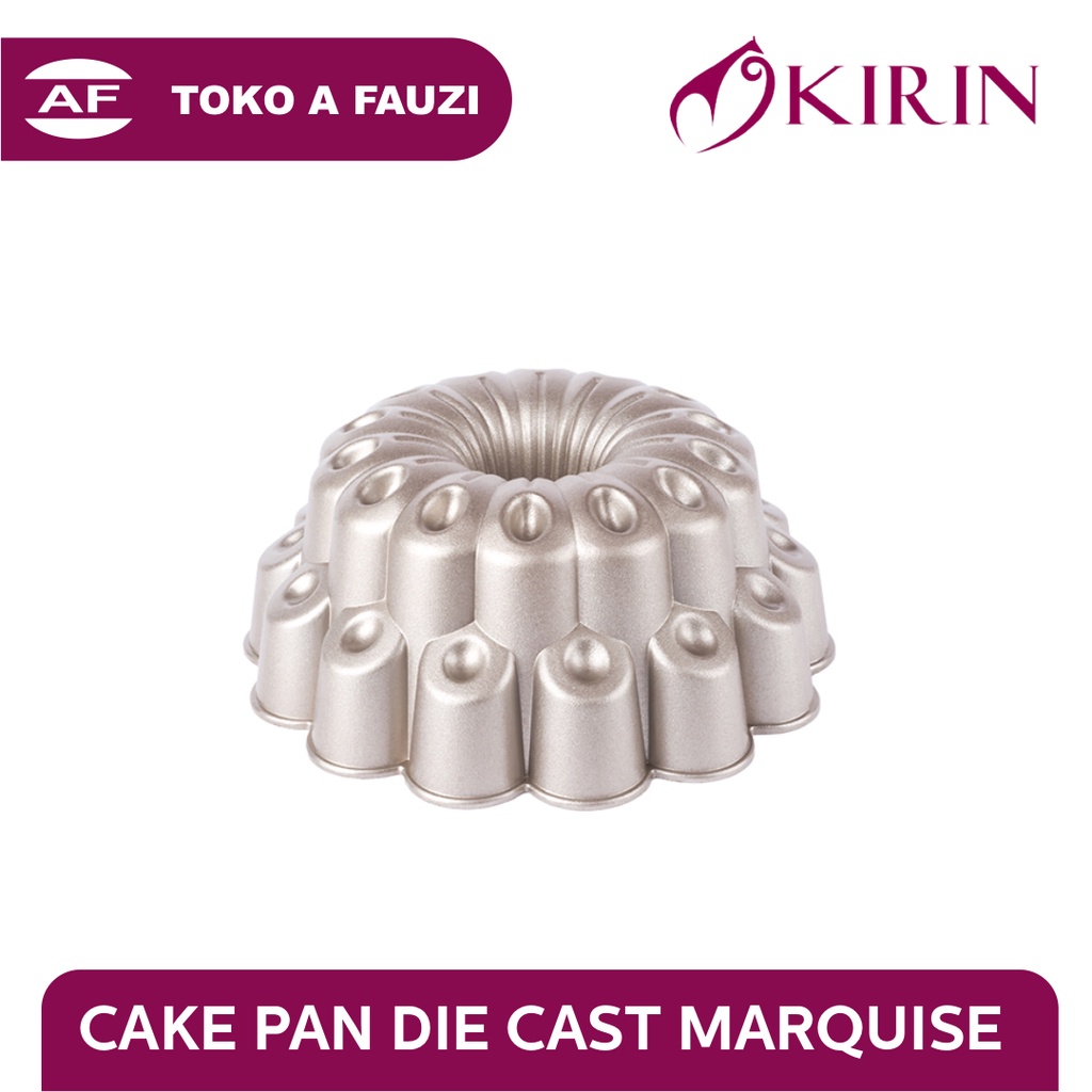 KIRIN PREMIUM CAKE PAN DIE CAST MARQUISE CHAMPAGNE GOLD