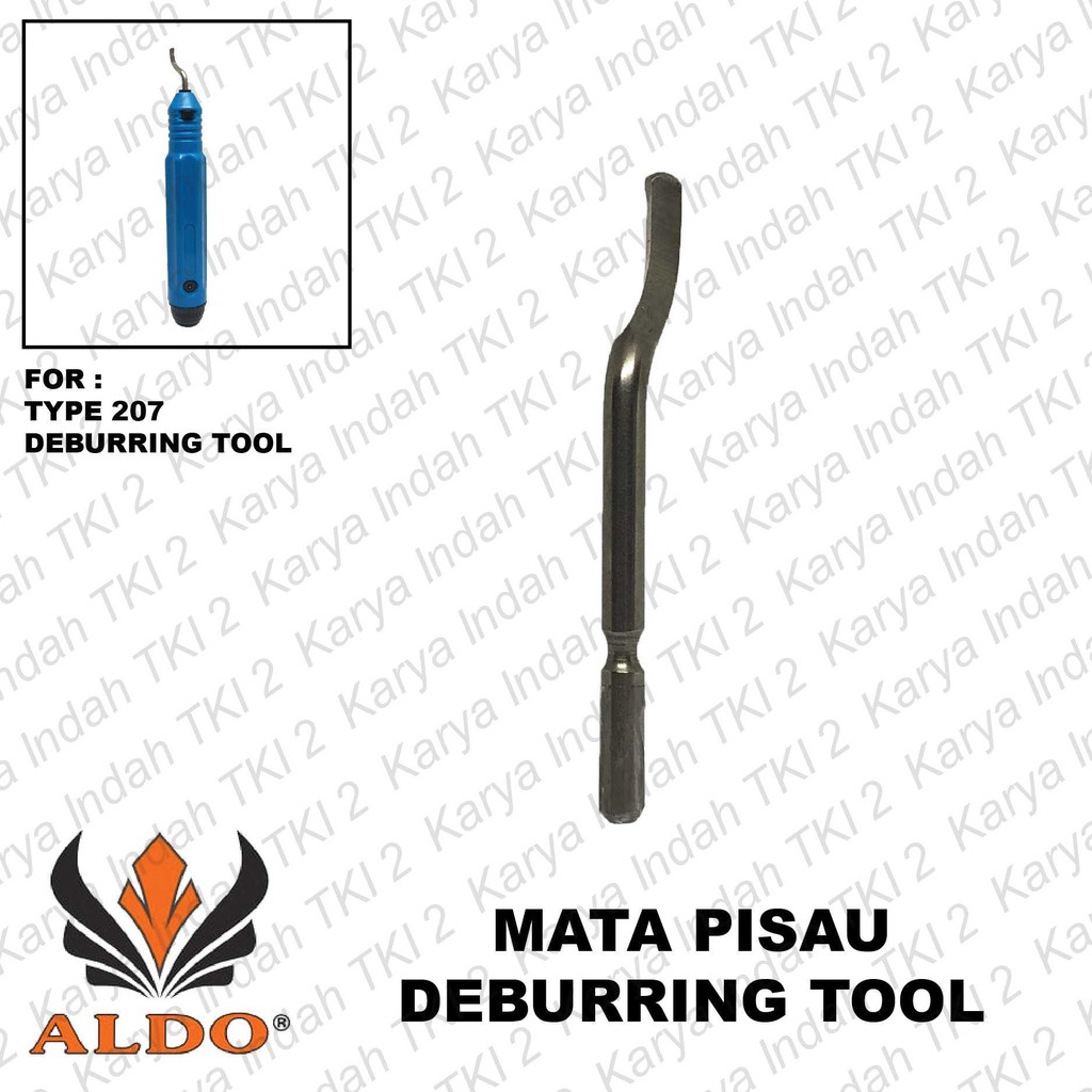 Mata Pisau Deburring Tool ALDO 207 Debur Knife Blade Metal HSS Tembaga Stainless PVC