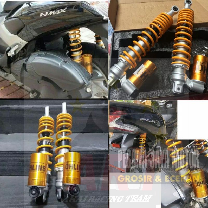 New Shock Tabung Belakang Nmax,Pcx Model Olin Ukuran 340mm Free Sticker