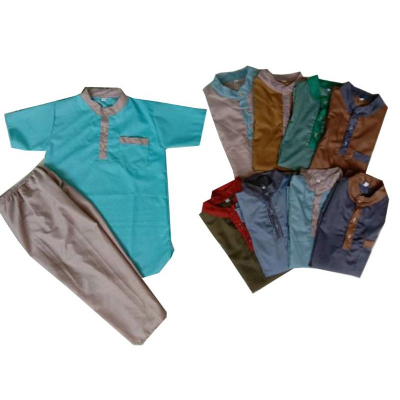 Baju Koko Muslim Anak ( dhuha project )