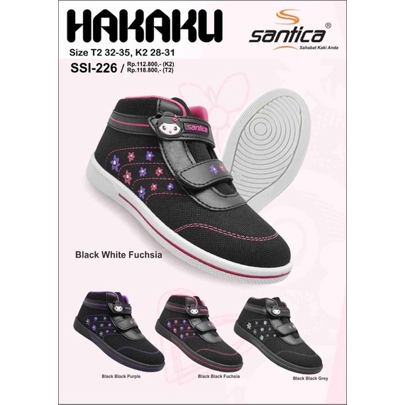 SEPATU SANTICA HAKAKU KAGUMI SEPATU ANAK SANTICA SEPATU ANAK TK SD TERBARU