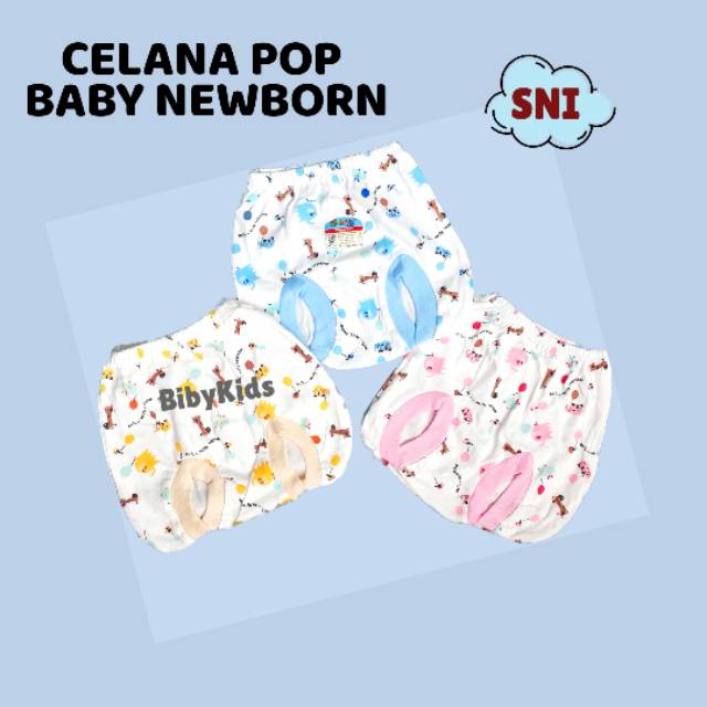 SNI Celana Pop Kodok Bayi Newborn Baju Pakaian Baby Baru Lahir Unisex Murah Motif Perlengkapan Lucu