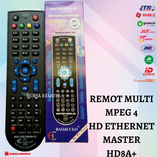 Remot / REMOTE RECEIVER PARABOLA MULTI HD MPEG4 INTERNET BAOJI 8A+ID