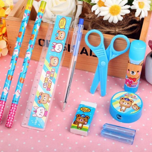 

HITZ 2021 HC Paket Alat Tulis set 8in1 Stationery Set Study Set Anak Karakter Set Alat Tulis Anak TK