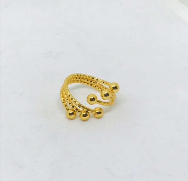 Cincin wanita //cincin lapis emas //perhiasan //cincin spiral //cincin