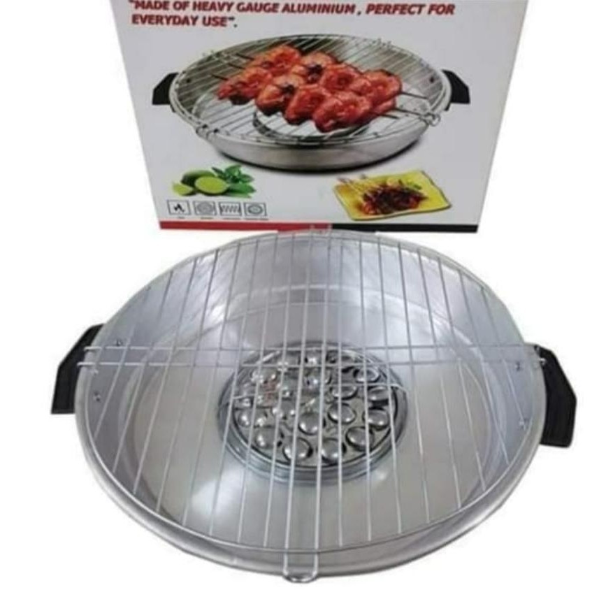 happy grill , panggangan , panggang ikan , ayam , sate, aluminium PANGGANGAN MULTI GRILL / STEELE