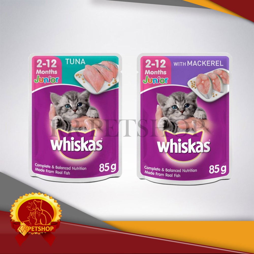 Makanan Kucing Whiskas Junior Tuna Saset 85 Gram Cat Food Whiskas