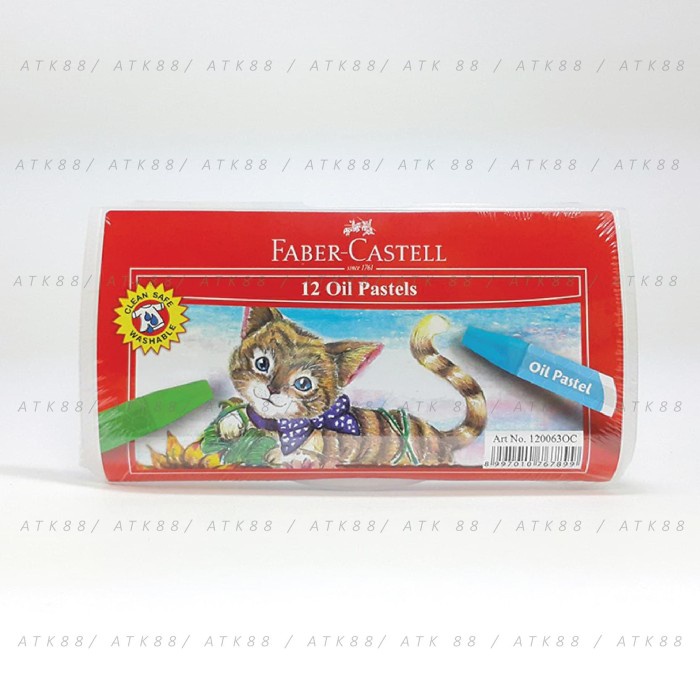 

PASTEL-DRY-OIL- HEXAGONAL CRAYON 12 WARNA OIL PASTEL - FABER CASTELL -OIL-DRY-PASTEL.