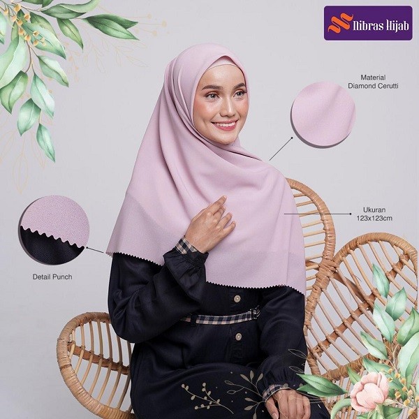 Garnia Square Nibras Hijab 17 Variasi Warna / Square Instan Jilbab Hijab Segiempat Segi Empat Polos-7