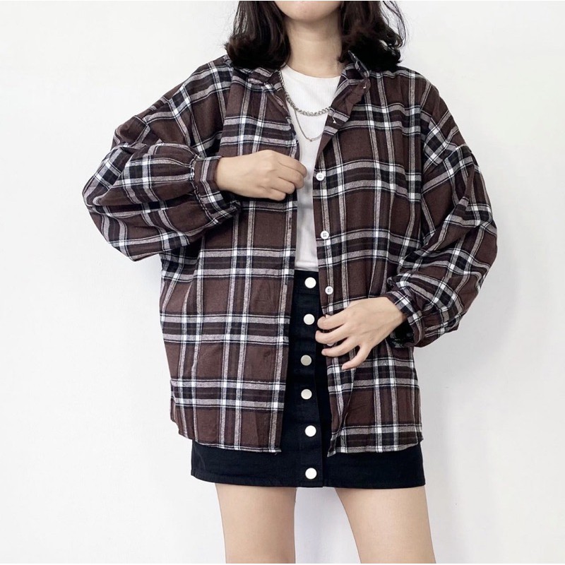 GRITTE OVERSIZE FLANEL SHIRT