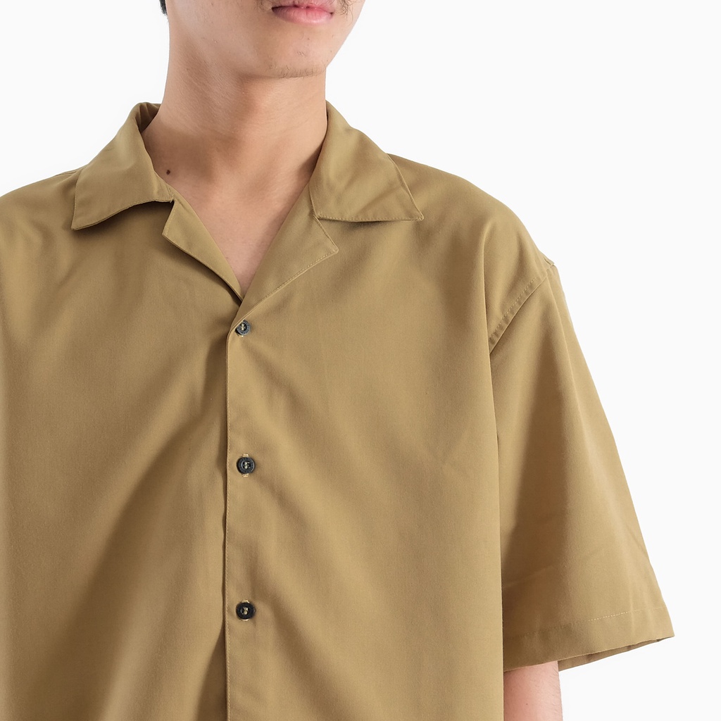 Overweld - Kemeja Oversize Khaki | Oversize Casual Shirt