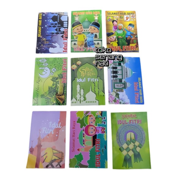 

angpao lebaran 8 motif isi 100 pcs / amplop lebaran 2022