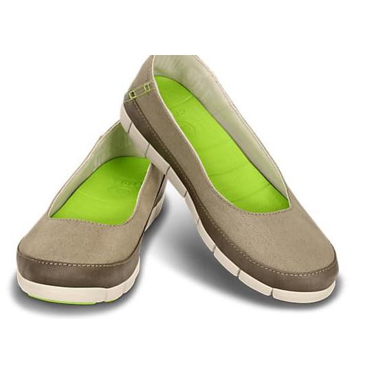 crocs women's stretch sole flat