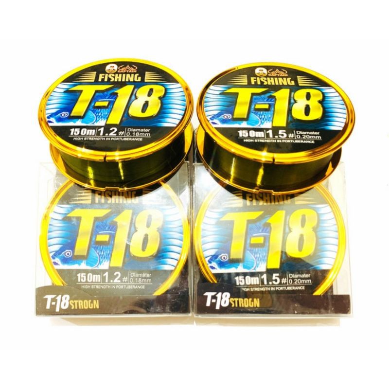 Senar CAPTAIN T-18N 150M | Size : 0.18mm - 0.30mm