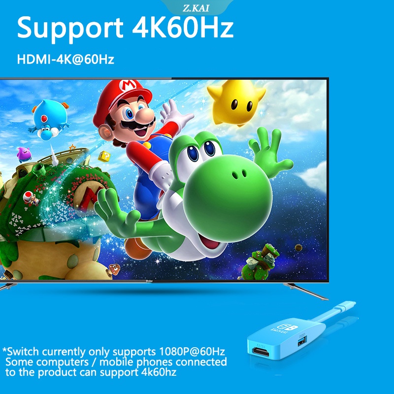 3 in 1 Kabel Adapter Konverter USB Tipe C Hub Ke 4K 60Hz HDTV + USB + PD Charging Untuk Nintendo Switch