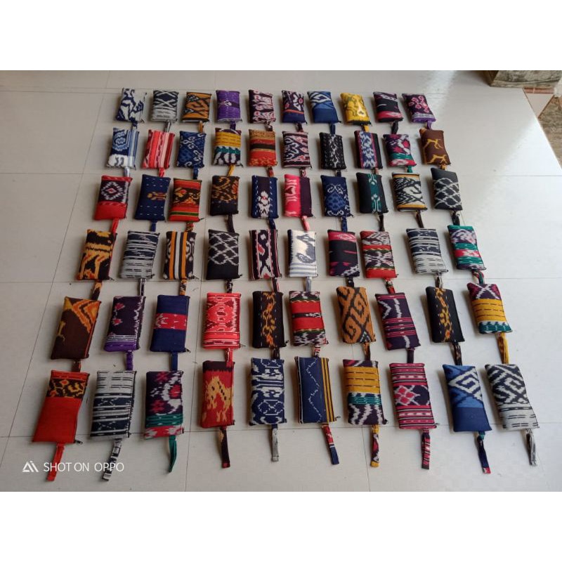 card holder dompet Hp wanita. kain tenun