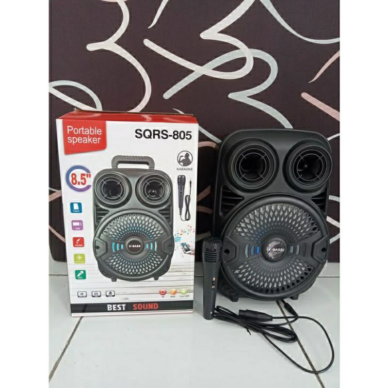 SQRS - 805 Speaker Bluetooth Plus Mic karaoke