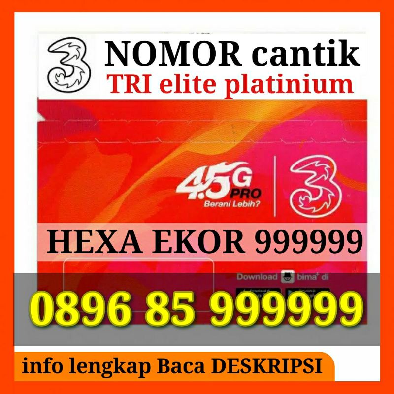 nomor cantik hexa 999999 nomor 999999 hoky