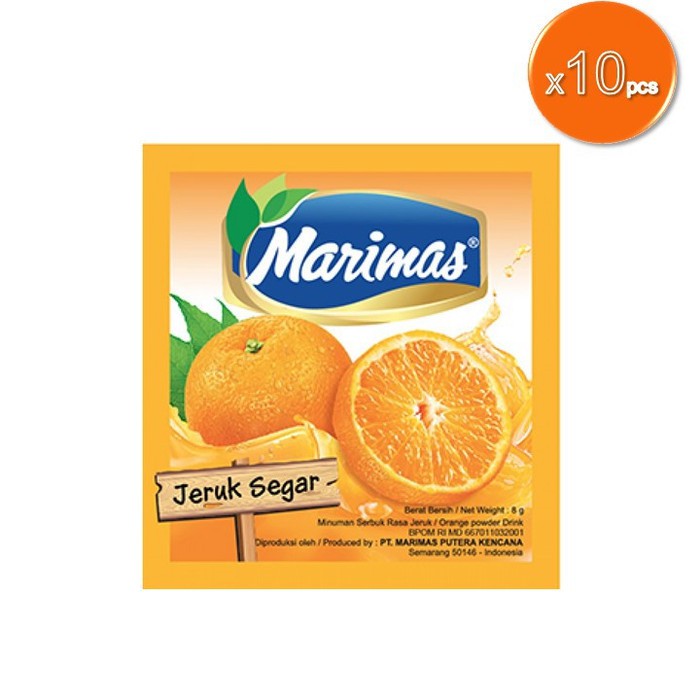 

Marimas rasa Jeruk Segar 80gr (10 Sachet x 8gr)