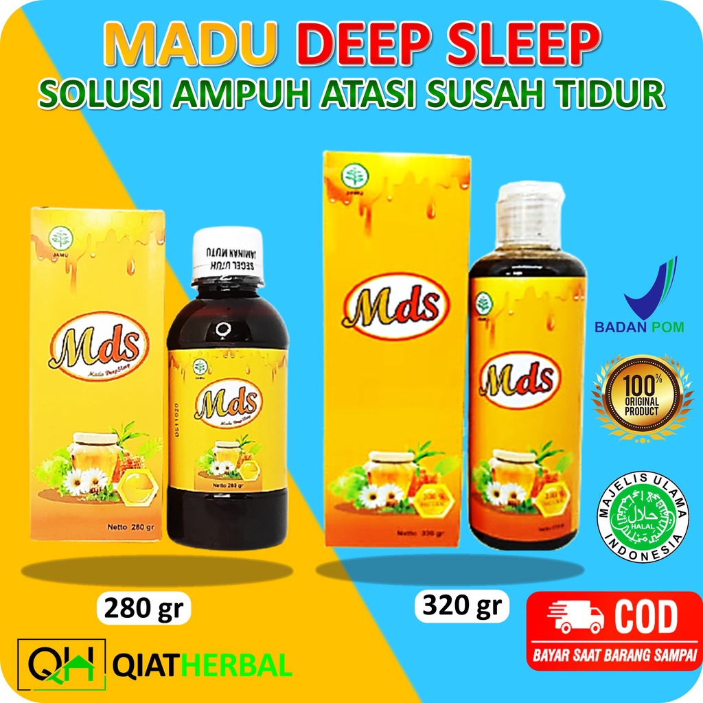 MADU DEEP SLEEP (MDS) HERBAL ALAMI ATASI SUSAH TIDUR INSOMNIA TERLARIS - DEEP SLEEP
