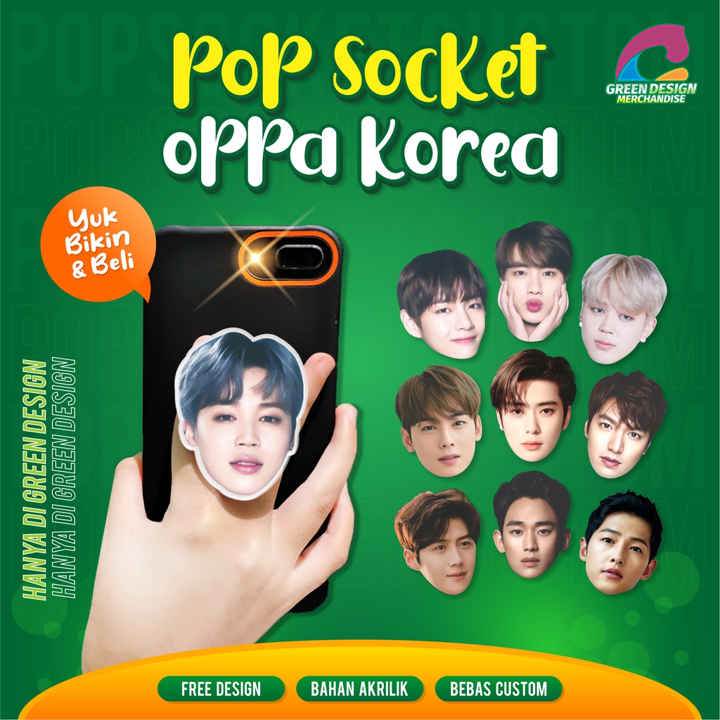 Popsocket Oppa Korea Popsocket Akrilik Costum Wajah  popsocket Popsocket Murah  phone holder pop socket bts Popsocket Handpone  pop socket bts Popsocket Aksesoris HP Gambar Costum Wajah popsocket acrylic popsoket hp popsocket nct pop socket polos case pop