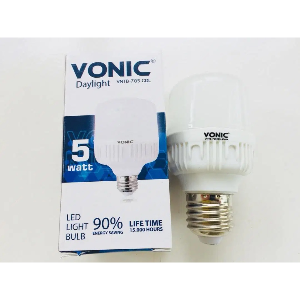 Lampu Bohlam 5 Watt VONIC LED Light Bulb White SNI