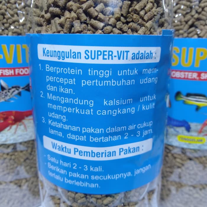 Pelet Udang Super Vit / Pellet Lobster 250gr