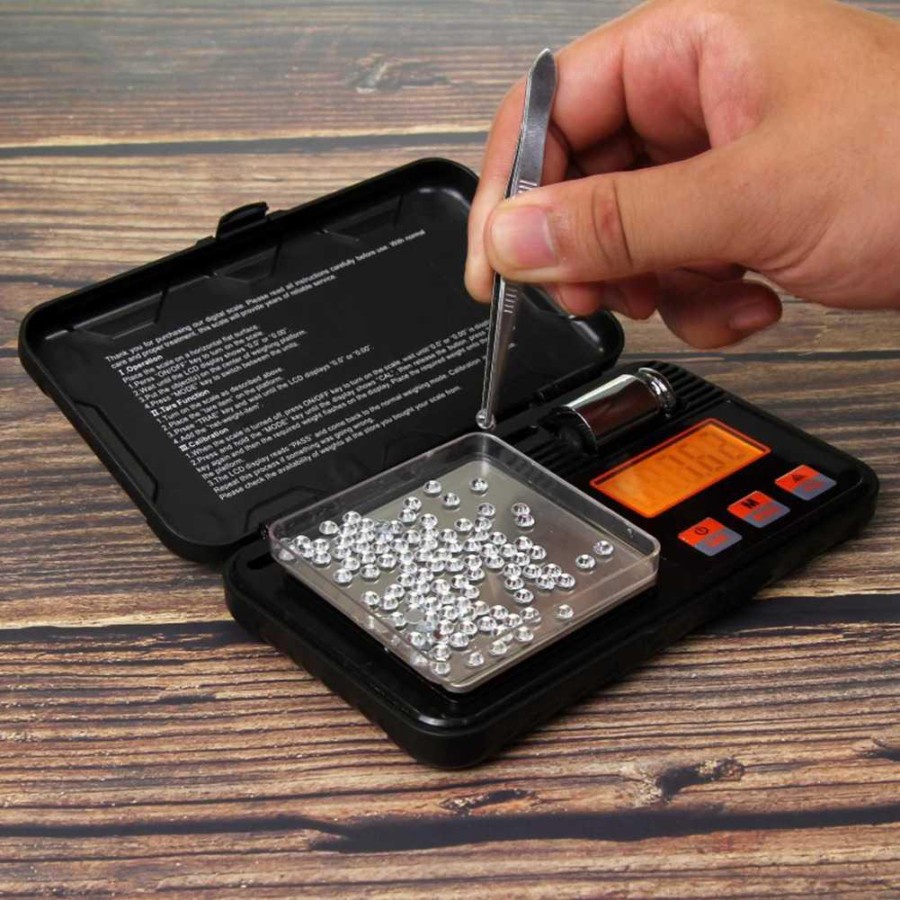 Timbangan Digital Perhiasan Mini 200g 0.01g - CX-129 - Black