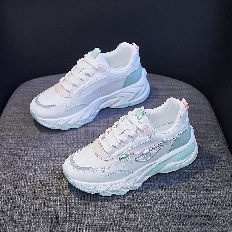 2.2 COD Sale [DENDEN.ID] Sepatu Wanita Reflektif Sneaker Korea Import Sepatu Olahraga DD1018