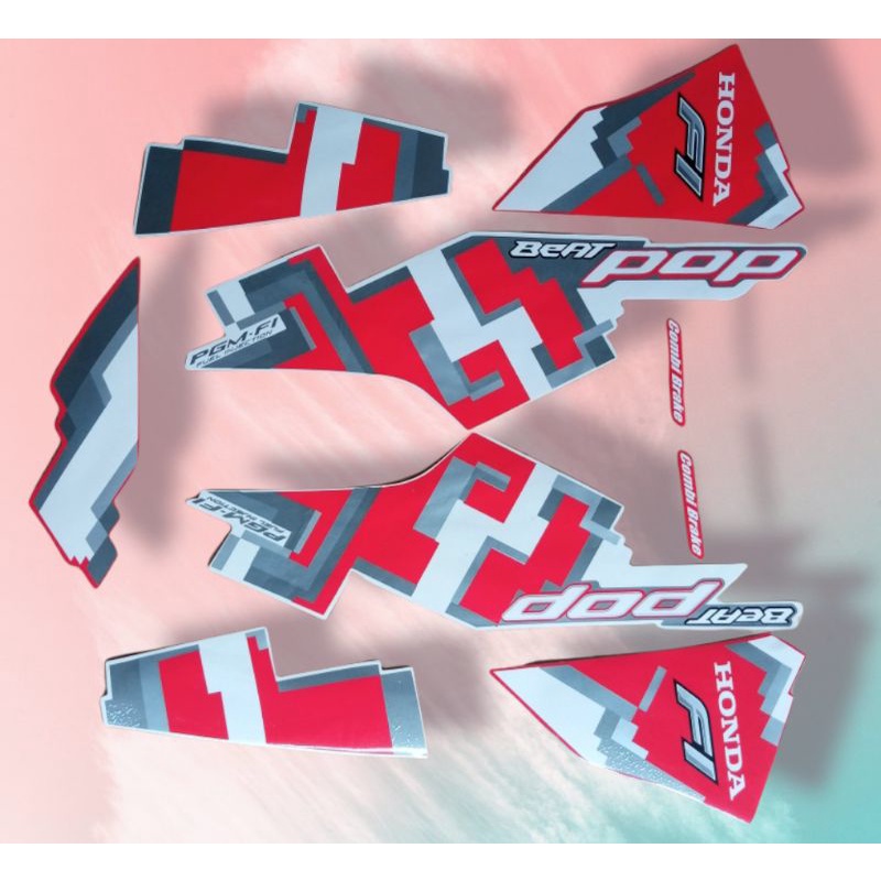 striping beat pop 2017 merah