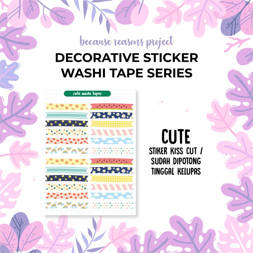 POLCOS - STIKER DECO - WASHI TAPE-CUTE matte