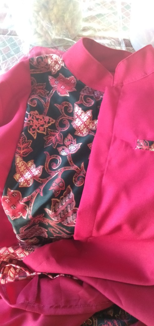 Pcs Couple Sabiya Batik Pasangan Kemeja Dan Gamis Maxy 7warna